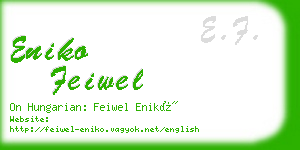 eniko feiwel business card